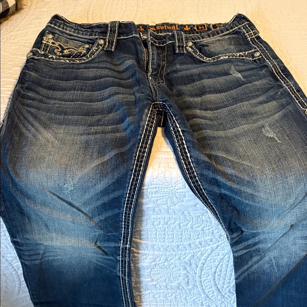 Stylish Blue Mens Jeans - Picture 3 of 4
